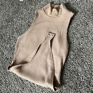 Turtleneck tank top bodysuit